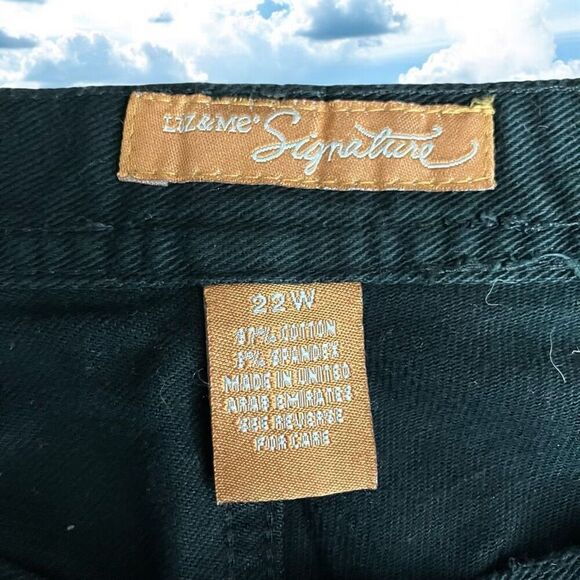 Liz & Me Signature Black Jeans / SZ: 22 / EUC - Picture 2 of 5